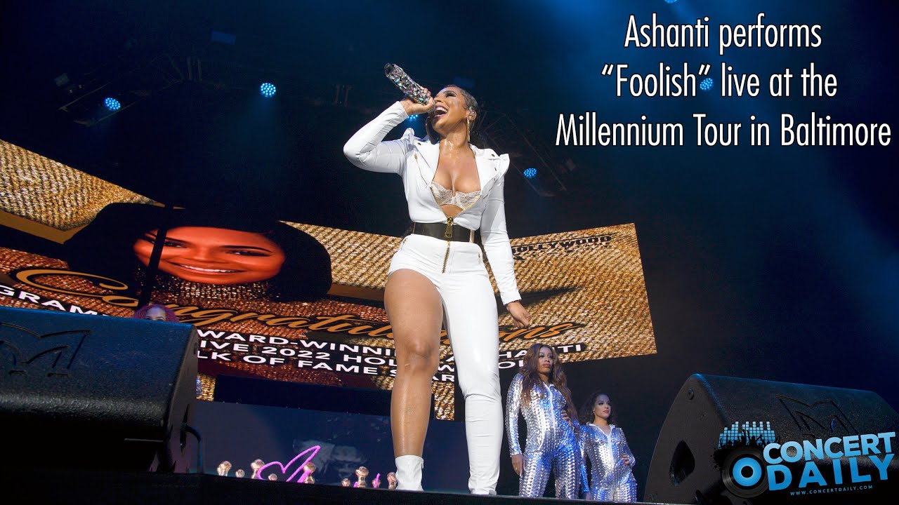 Ashanti performs “Foolish” live; Baltimore Millennium Tour 2021